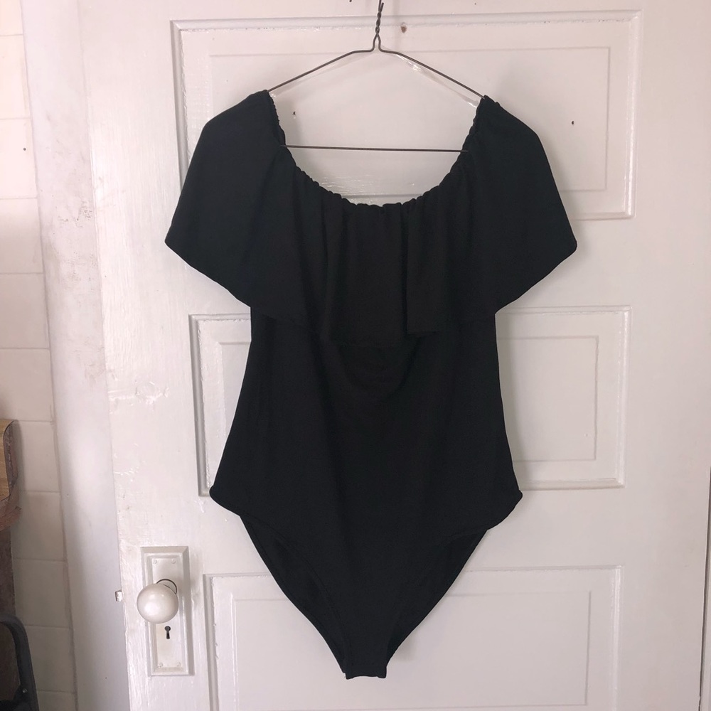 Off the shoulder body suit